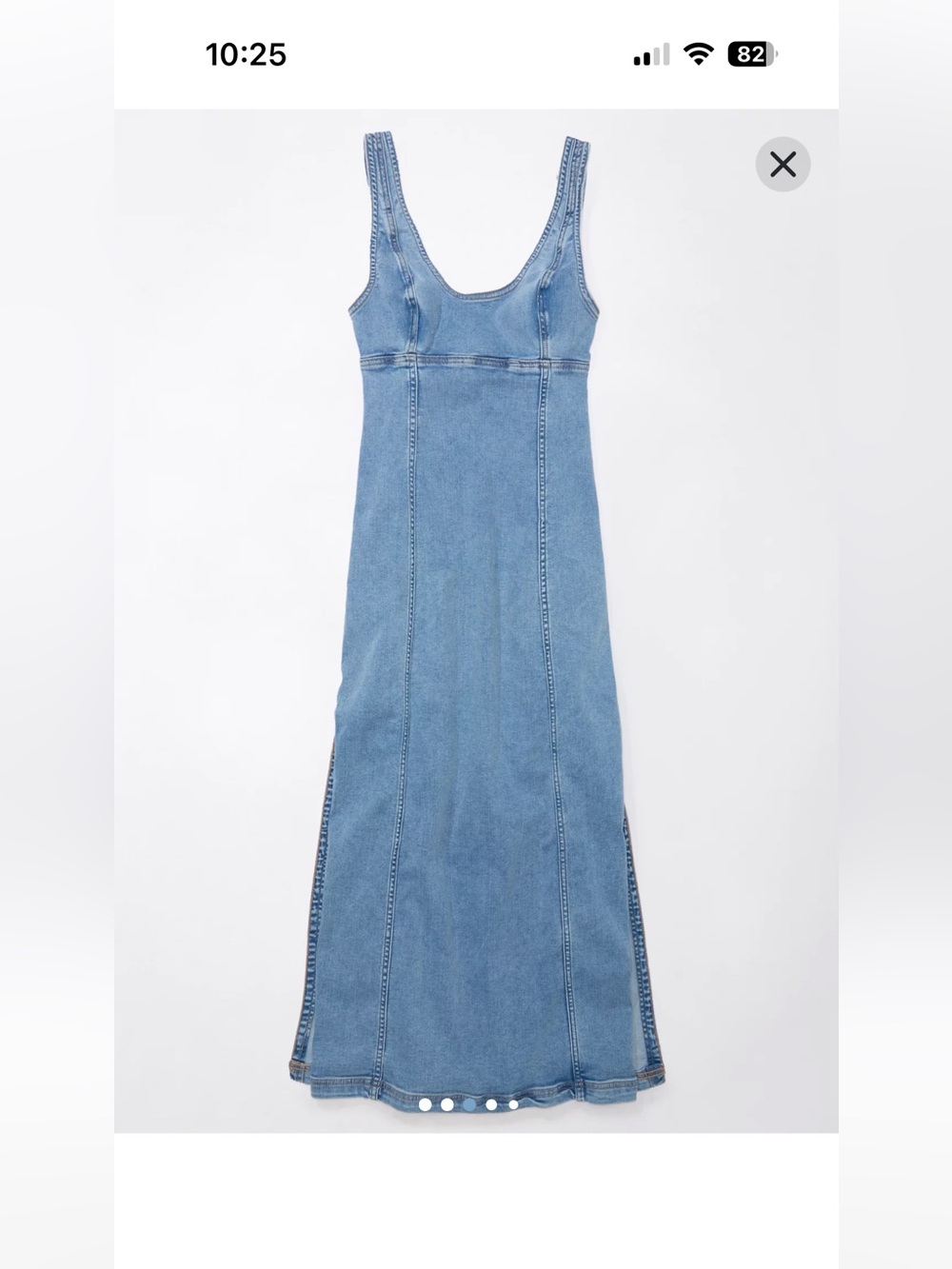 WESTERN STYLE🐎 American Eagle Outfitters Light Blue Denim Dress - Picture 3 of 9